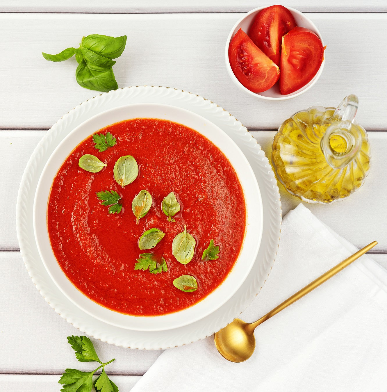 Chilled tomato soup