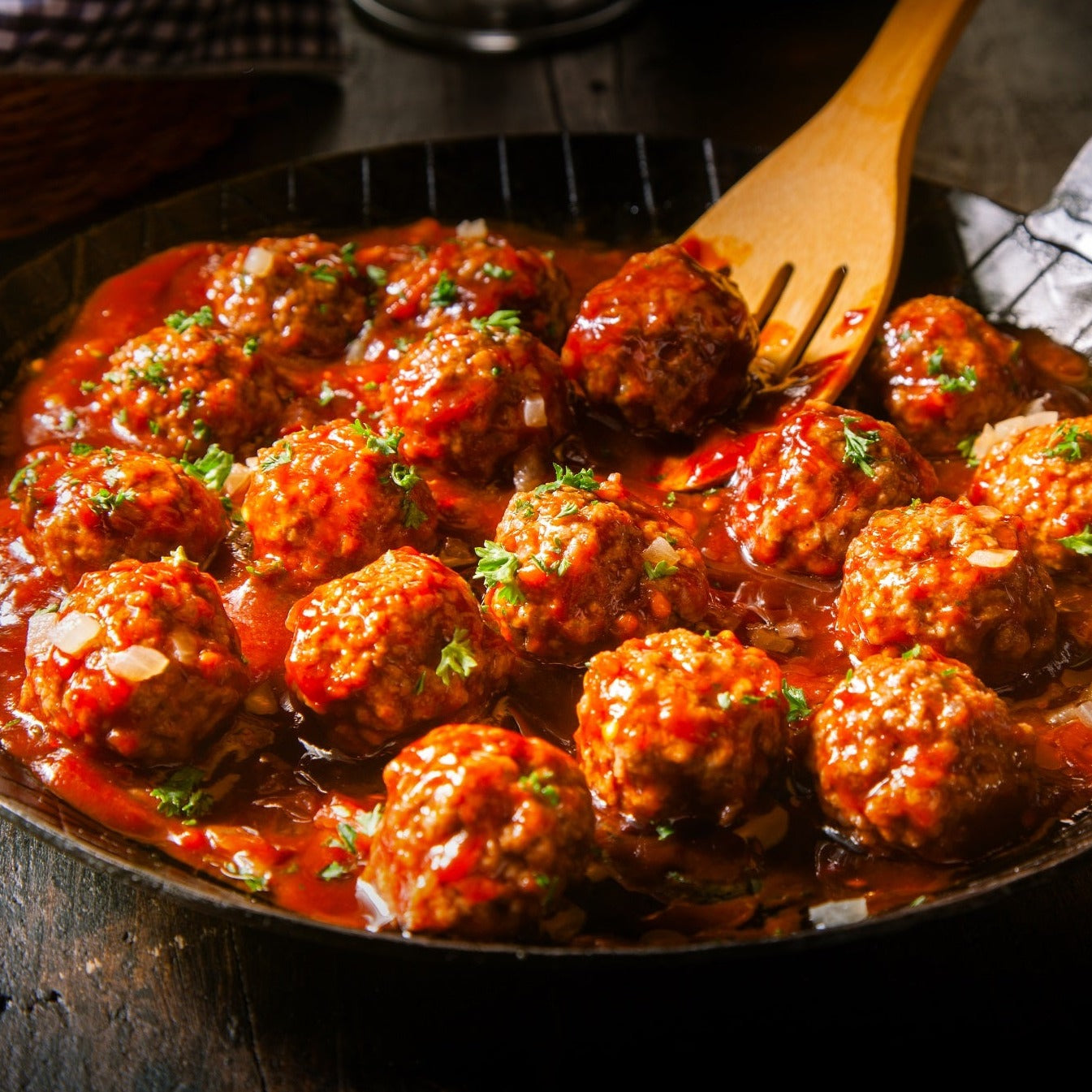 Fonda-style meatballs (rice optional)