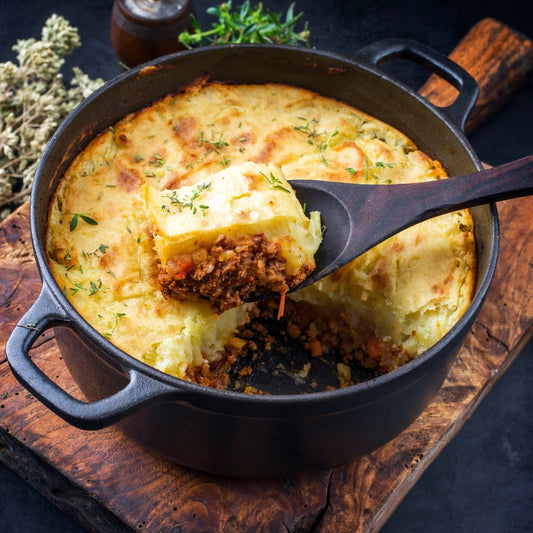 Pastel de carne con puré de papa