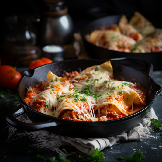 Crepas rellenas de chicharrón