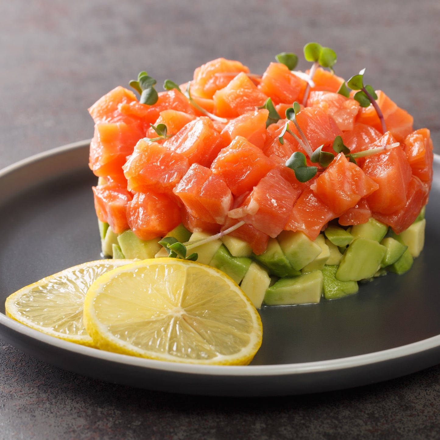 Salmon timbale